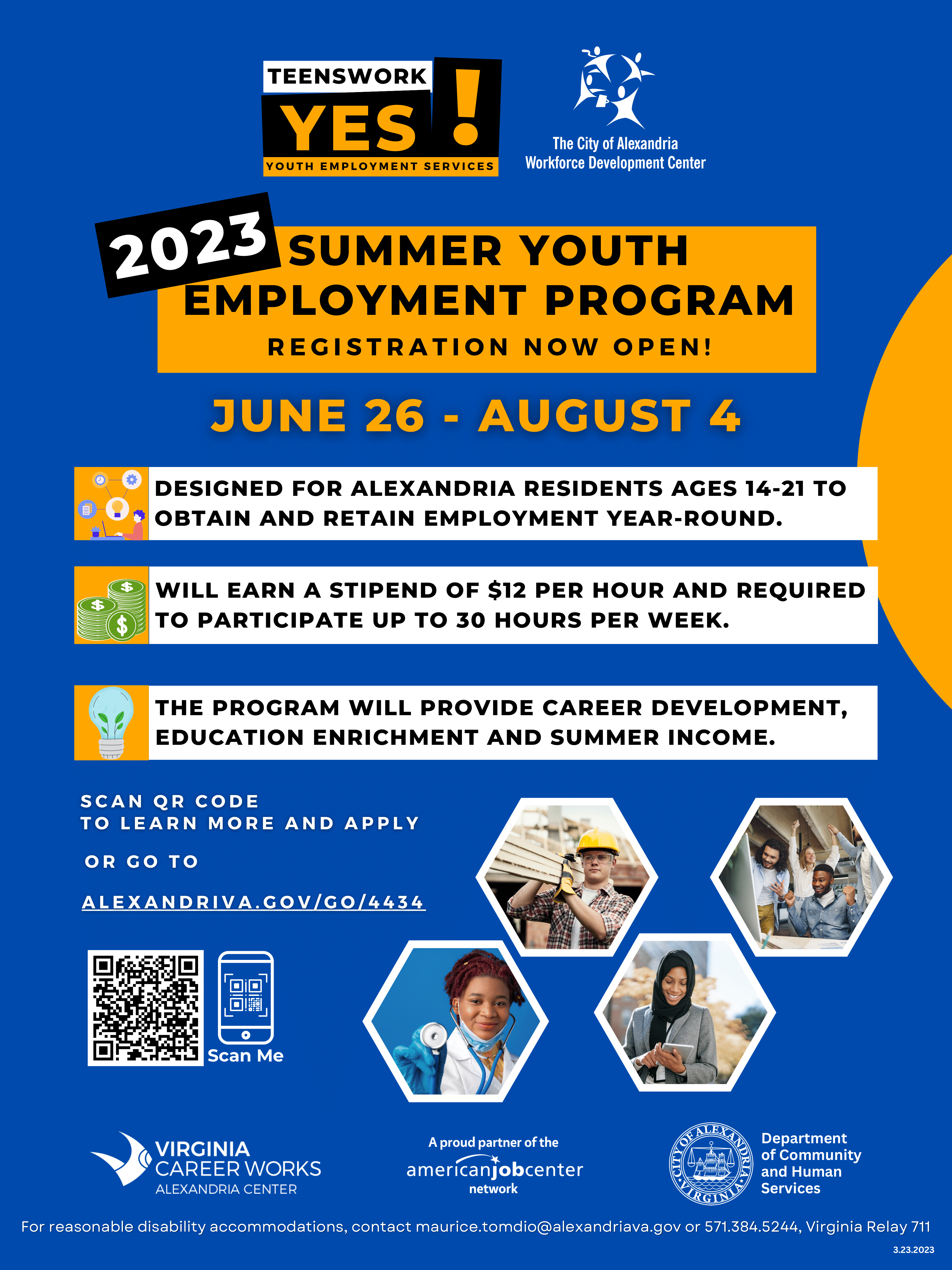 Teenswork YES! Summer Youth Employment is now open for registration